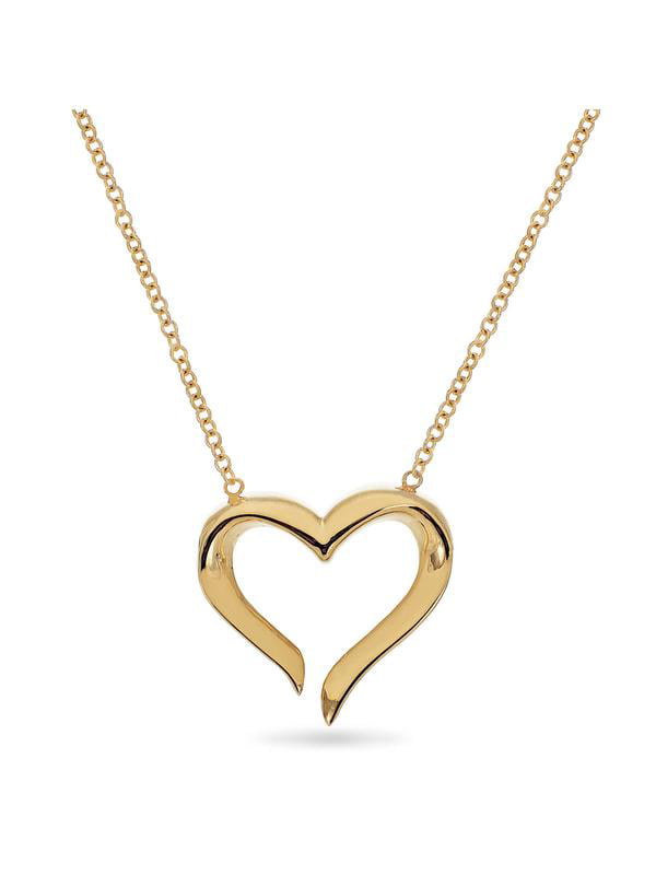 14Kt Gold Love Necklace 18 Inches Heart Necklace