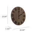 thumbnail image 4 of Elegant Designs HG2004-RWD Horloge Murale en Bois Rustique de 21 Pouces, Bois Restauré, 4 of 6