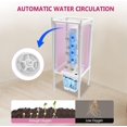 thumbnail image 4 of 30-Plant Hydroponics Tower Vertical Growing System Kit, Indoor Garden Planter Herb Garden with LED Grow Light, Hose and Water Pump, Vertical Planter Germination Kit for Fruits Vegetables (White), 4 of 8