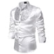 thumbnail image 1 of Camisa de manga larga con lentejuelas informales de moda de otoño e invierno para hombre Pompotops  oipoqjl26960, 1 of 4