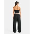 thumbnail image 2 of No Boundaries French Terry Tube Top and Pants Set, 2-Piece, Women's, 2 of 4