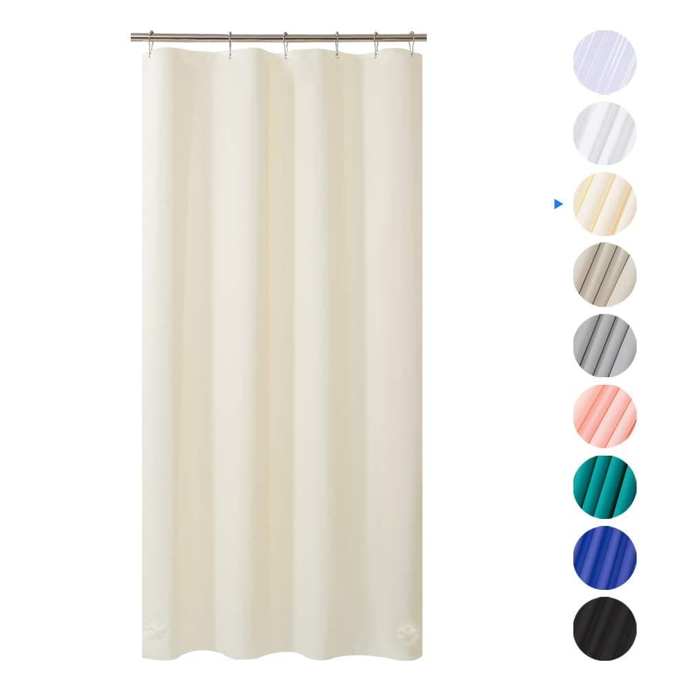 AmazerBath Plastic Shower Curtain, 36" W x 72" H Beige EVA 8G Thick