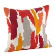 thumbnail image 1 of SARO 4855.RU20S 20 in. Square Bright Brushstroke Down Filled Throw Pillow  Rust, 1 of 1