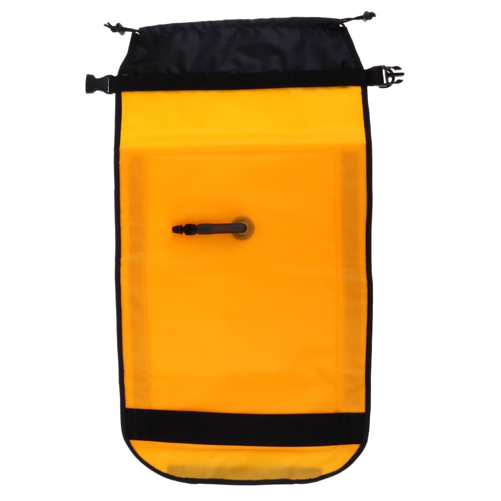 Inflatable Paddle Float Bag Double Airbag Kayak Blades Water Sports Parts Yellow 