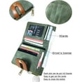 thumbnail image 3 of Women's Wallets Small Ladies RFID Bifold Wallet with Zippered Coin Pocket, Soft and Compact Mini Purse (Green), 3 of 5