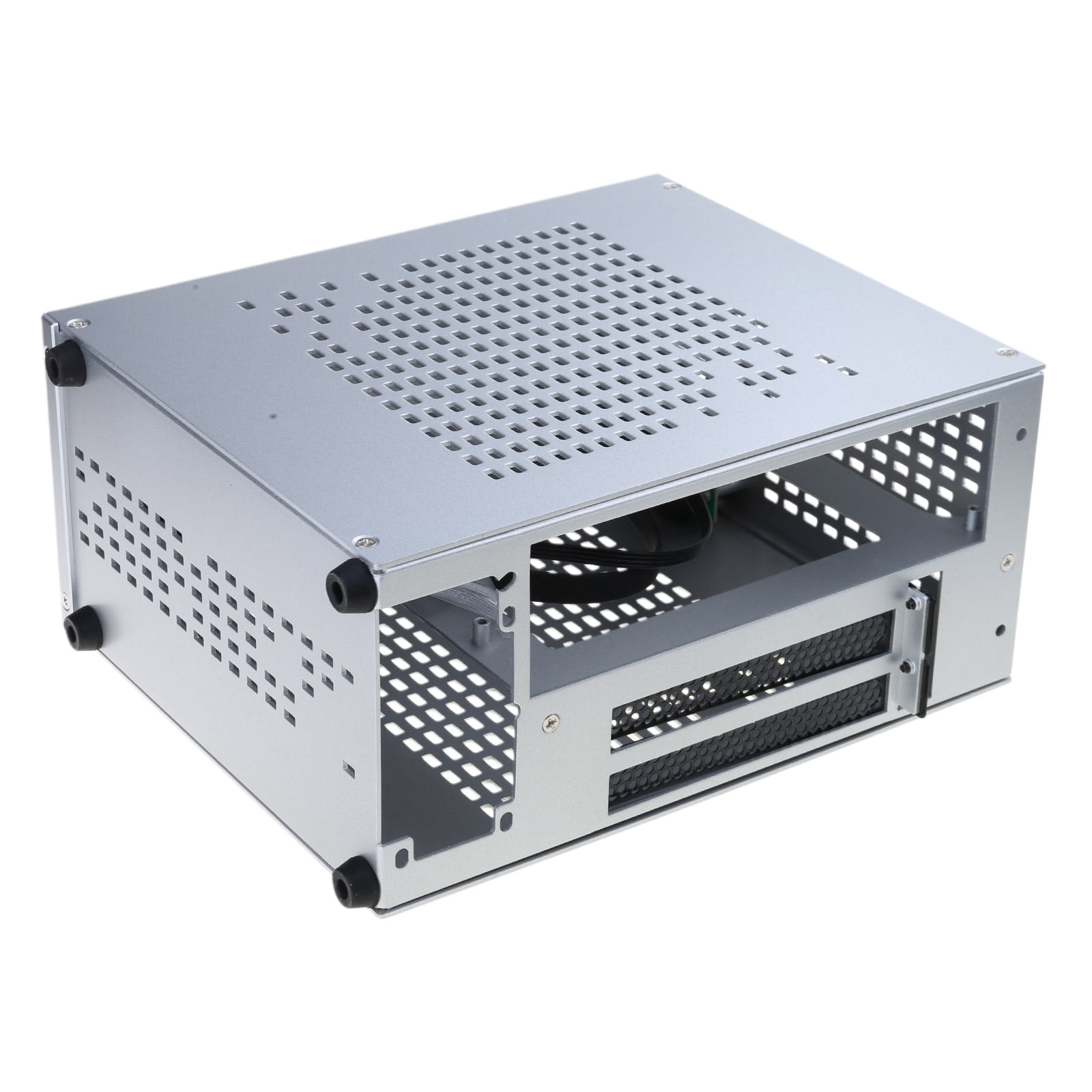 A07 Desktop ITX Chassis Game Graphics Card All Aluminum Case Supporting Small 1U Power Supply