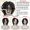 thumbnail image 3 of QUEENTAS Dreadlock Wig for  Women Braiding Hair Synthetic Short Braids Wigs Faux Locs Twist Wigs Curly Crochet Hair Wigs, 3 of 9