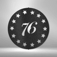 thumbnail image 5 of Old School 76 Steel Sign Laser Cut Powder Coated Home & Office Metal Wall Decor Multiple Sizes & Colors, 5 of 5