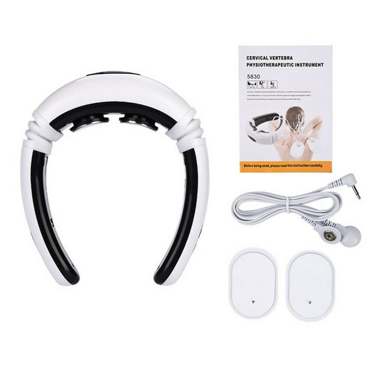 Electric Pulse Neck Massager Vibration Heat, 3D Fitment to Reduce Fatigue,  Rechargeable Neck Massage…See more Electric Pulse Neck Massager Vibration