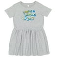 thumbnail image 3 of Inktastic Hooked on Jesus Christian Girls Toddler Dress, 3 of 5