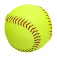 thumbnail image 1 of Yellow Sports Practice Softballs, 12-inch Official Size And Weight Softball, Unmarked & Leather Covered Training Ball For Games, Practice1pcyellow, 1 of 5