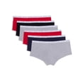 thumbnail image 5 of Pantalones cortos de algodón Tommy Hilfiger para mujer, paquete de 6, 5 of 5