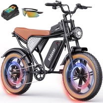 Electric Bike for Adults Q20,1000W 30MPH,48V 15.6AH Electric Bicycle,20"Fat Tire Mountain Bike,UL2849