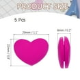thumbnail image 2 of Uxcell Tennis Racket Vibration Dampener Soft Silicone Racket Shock Absorber for Tennis Racquet String - Heart Shaped Fuchsia, 2 of 6