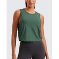 thumbnail image 2 of CRZ YOGA Pima Cotton Tank Tops for Women Workout Yoga Running Loose Crop Sleeveless Shirts, 2 of 6