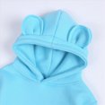 thumbnail image 2 of Gerichy Baby Unisex Cotton Solid Hoodies, Toddler Sweatshirt Kids Cute Ear Hoody Tops Pullover Fall Winter Clothes 6M-4T, 2 of 5