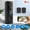 Black doorbell, variant on 1080P Wireless Smart Video Doorbell PIR Human Detect Two-Way Talk Night Vision 4000mAh Battery Cloud Storage Tuya App Alexa Compat Self-Adhesive Easy Install Indoor Outdoor Home Apartment Security