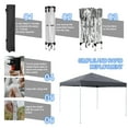 thumbnail image 6 of HomGarden 10 x 10 Ft Pop-Up Canopy Tent Foldable Outdoor Patio Party Tent W/Carry Bag, Gray, 6 of 11