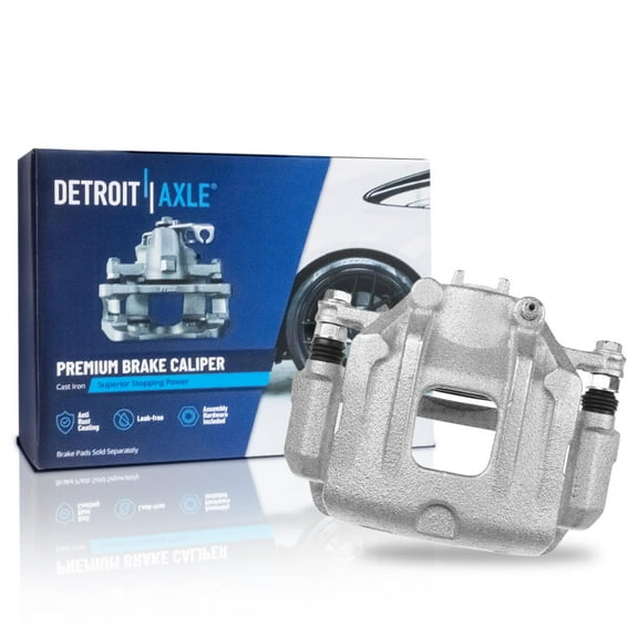 Detroit Axle - Front Right Brake Caliper for Hyundai 2010-2012 Santa Fe, 2011-2013 Kia Sorento, Passenger Side Disc Brake Caliper with Bracket Replacement
