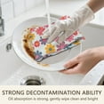 thumbnail image 5 of 2 Pcs Pioneer Flower Floral Print Pattern Kitchen Towels, Funny Microfiber Dish Towel Set, 18" X 26" Tea Towels, 5 of 6
