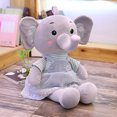 thumbnail image 4 of unidad de elefante de peluche de 45cm-80cm, muñeca de princesa de jardín, elefante de colores bonito, pequeño juguete de peluche, cojín, regalo de cumpleaños, 4 of 5