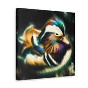 Mandarin Duck Expressionism - Canvas