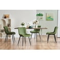thumbnail image 2 of YOUNIKE Upholstered Dining Chairs Set of 4 PU Leather Wingback Modern Kitchen Dining Room Chair, Green, 2 of 6
