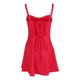 thumbnail image 4 of Vestido De Tirantes Finos Y2K Vestido de correa de espagueti para mujer Cintura de espina de pescado Mini vestido sexy Clubwear (Rojo L) Kuymtek para Mujer Rojo T L, 4 of 9