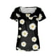 thumbnail image 4 of Blusa suelta de manga corta con cuello en V informal estampada a la moda para mujer OAVQHLG3B Store lin121212, 4 of 4