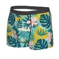 thumbnail image 2 of Balery Tropical Floral Men's Boxer Briefs, Soft and Breathable Cotton Underwear with nylon Waistband-X-Large, 2 of 9