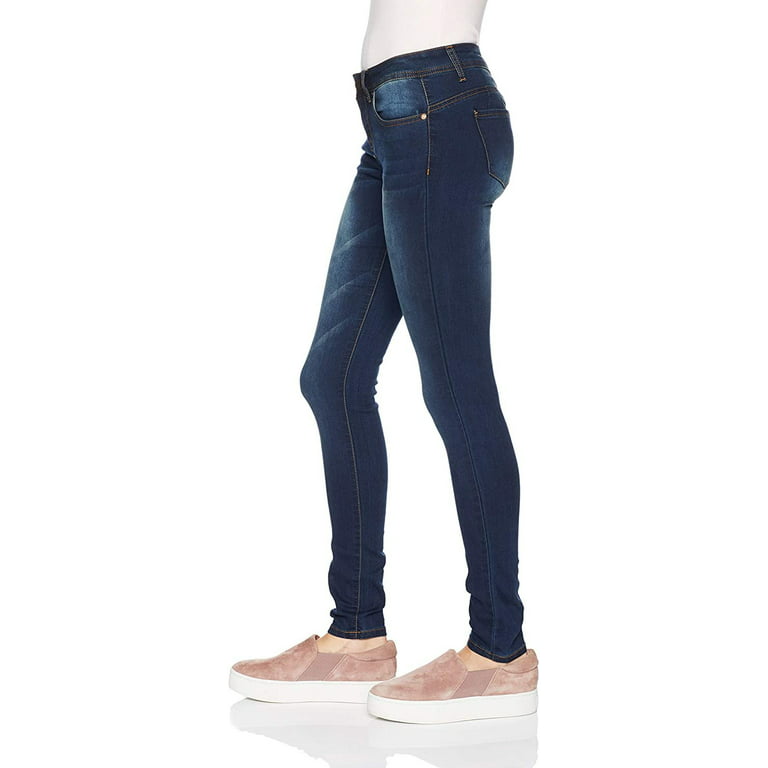 Slim Fit Girls Jeans in Navy Blue Color
