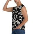 thumbnail image 3 of Picia Daisies Flowers mens Cotton Tank Undershirts , Moisture-wicking Ribbed Tanks, Lightweight Cotton Tank Undershirts-3X-Large, 3 of 8
