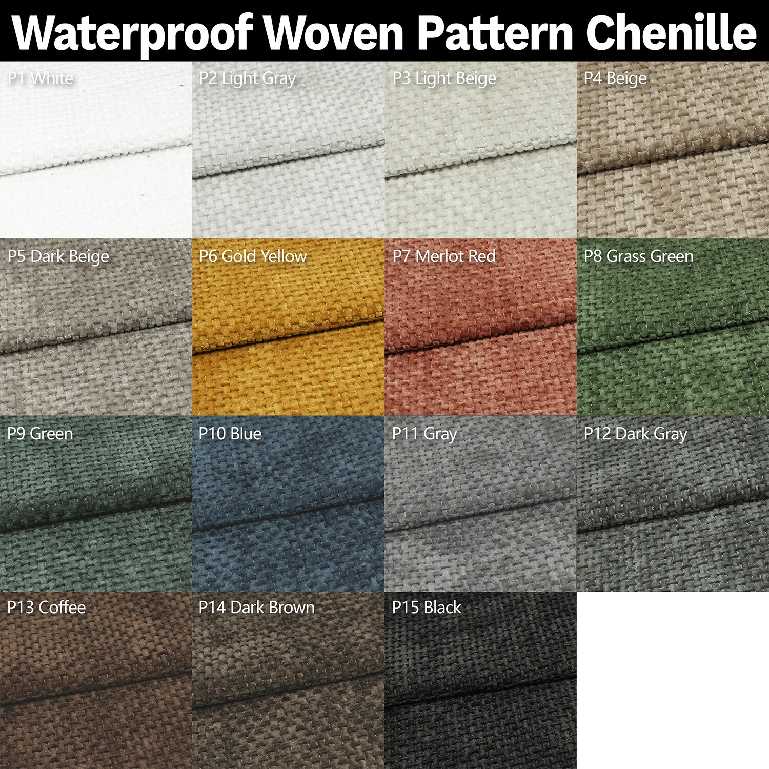 ColourTree 2 Inch Thick Custom Size Bench Cushion High-Resilience Foam Waterproof Indoor Outdoor Seat Cushion for Bench Chair Window Seat, Custom Color & Thickness