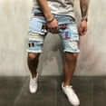 thumbnail image 3 of Giftesty Men Pants ,Men Cotton Distressed Denim Shorts Ripped Jeans Casual Holes Pants Summer Short, 3 of 9