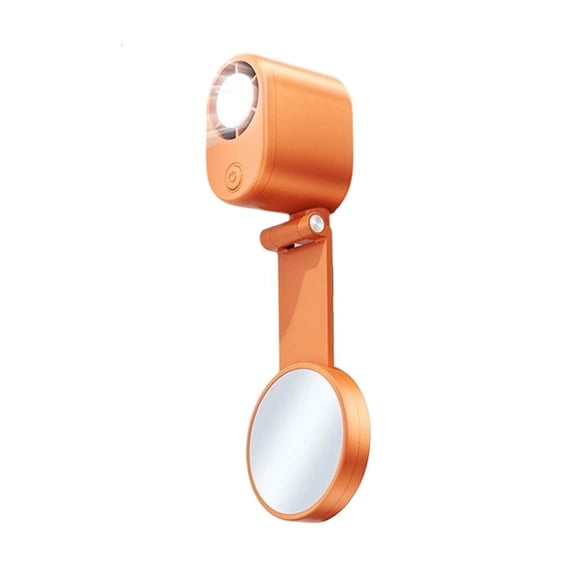 ZELVINN Phone Back Light Fan USB Rechargeable Folding Design LED Glow Rings Compact Travel Cooling Helper Tool