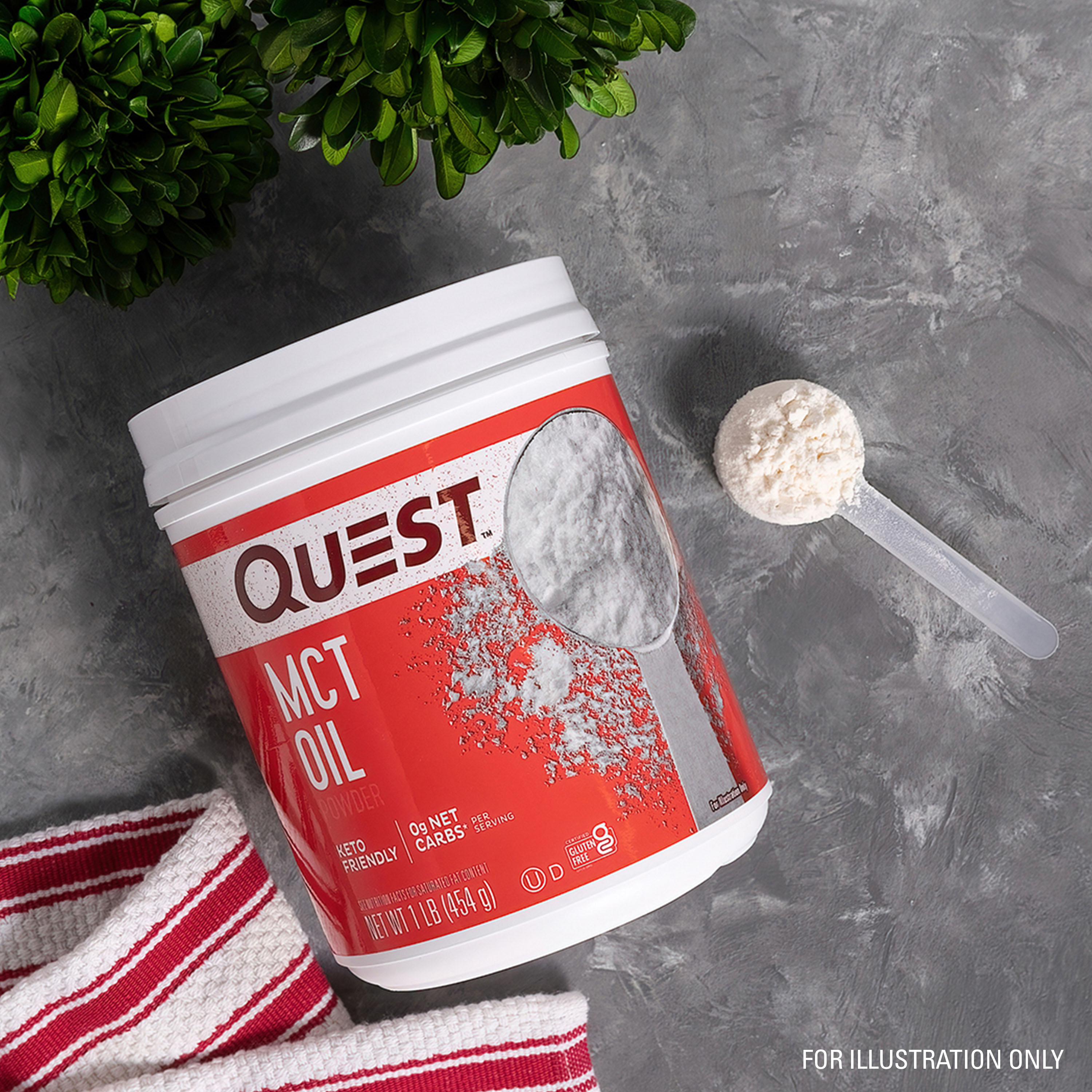 Quest Nutrition MCT Powder Oil, Unflavored, 1lb