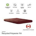 Mainstays 6 Inch Futon Mattress with Tufted Cover and Recycled Polyester Fill, Full, Ruby Red
