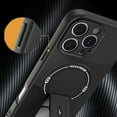 thumbnail image 4 of for iPhone 16 Case, PC + TPU Carbon Fiber Design, Compatible with MagSafe, Luxury Magnetic Lightweight Shockproof Ultra Slim Protective Cover with Bracket, for iPhone 16, Red, 4 of 6