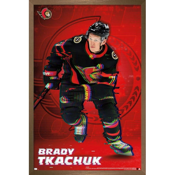 NHL Ottawa Senators - Brady Tkachuk 20 Wall Poster, 14.725" x 22.375", Framed