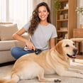 thumbnail image 5 of Luckky Pet Pro Grooming Tool,Double-Sided Dematting Comb & Undercoat Rake,Ergonomic Non-Slip Handle,Extra-Wide Deshedding Brush,Professional Grooming Comb for All Medium to Large Pets, 5 of 7