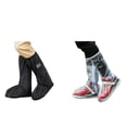 thumbnail image 3 of tredstone Waterproof Shoe Covers Reusable Motorcycle Cycling Rain Boots Covers Rainproof Sneaker Overshoes, 3 of 8