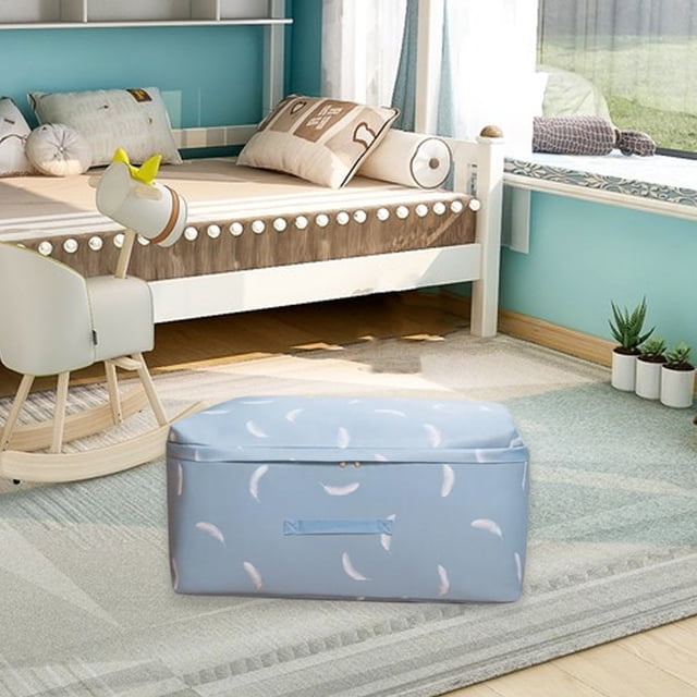 Teissuly Clearance Storage Bag Multipurpose Duty Laundry Bag For Damp Proof Luggage Suitcase Clothes Comforters Furniture Blankets Cover Washable(Blue, B) Teissuly WER202308175909