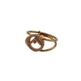 thumbnail image 1 of Pre-Owned FENDI F-Is Ring, Medium, Gold with Rhinestones, Women's, 1 of 7