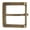 Brass, variant on 1 3/4" (45 mm) Nickel Free Single Prong Square Belt Buckle
