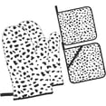 thumbnail image 6 of Dalmatian Dog Print Oven Mitts and Pot Holders Set Cute Dog Spot Pattern Kitchen Gloves Heat Resistant Hot Pads for Microwave BBQ Cooking Baking Grilling (4pcs), 6 of 6