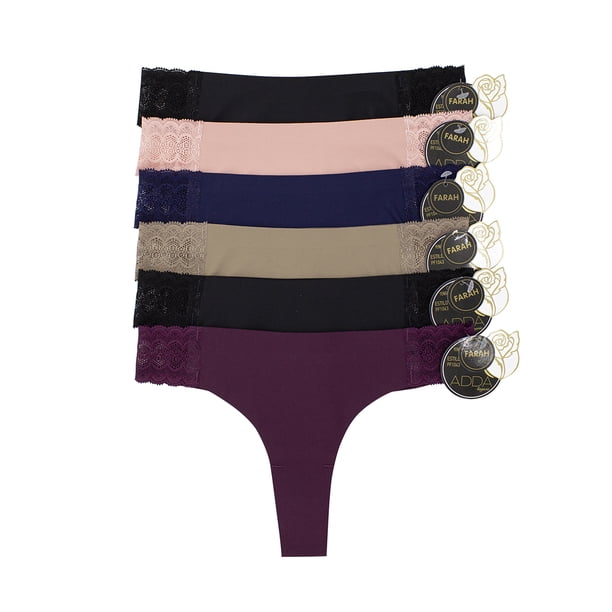 Paquete de Tangas Adda Lingerie Farah, Tanga, Sin costuras