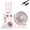 Pink, variant on 2026 New Portable USB Rechargeable Misting Table Fan,3D Surround Mini Desktop Cooling Air Circulator with Mist Spray with Hydrating Mode,3 Speeds,Quite,Compatible with 30mm water bottles (Pink)