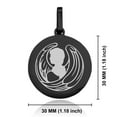 thumbnail image 2 of Stainless Steel Virgo Zodiac (Maiden) Round Medallion Pendant Necklace, 2 of 3