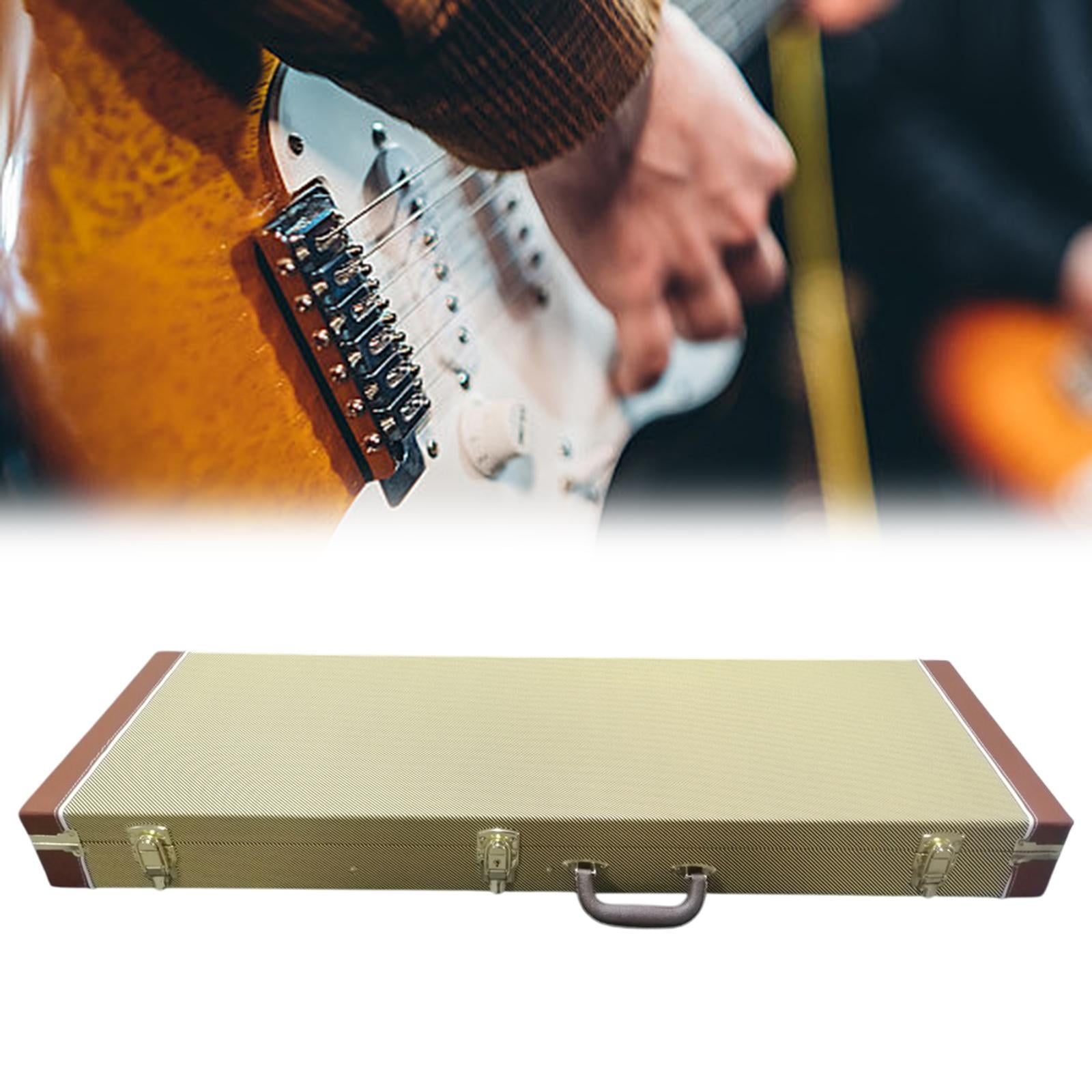 LeeQinersw Electric Bass Case Locking Latch Dustproof with Handle Hard Shell Red Lining