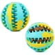 thumbnail image 1 of Mandy Pelotas para perros para masticadores agresivos, pelota de goma para cachorros para limpieza de dientes, juguetes para mascotas, alimentador de alimentos para perros, juguetes de entrenamiento interactivo IQ para perros de raza grande y mediana, 2.756 pulgadas, 1 paquete MFZFUKR LXY06, 1 of 8